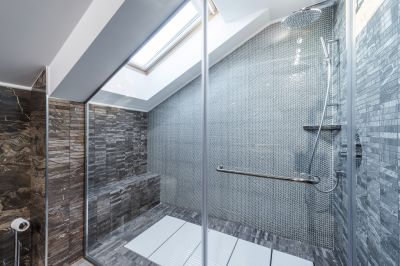 Bright and Open Shower Design